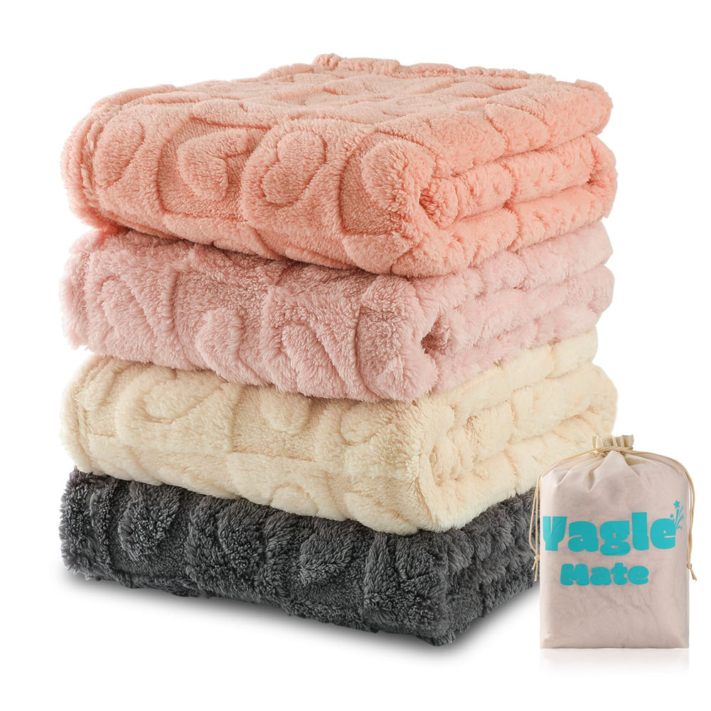 Yagle Mate heart-checkered pink blanket for cozy baby cuddles