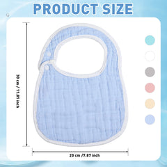 Yahenda 24-pcs pink-bandana bibs, gentle cotton for comfortable feeding and drool.