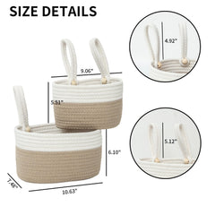 YAHUAN cotton hanging basket with handle shows versatile hanging options.
