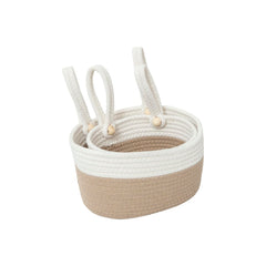 YAHUAN cotton hanging basket small side view for compact organization.