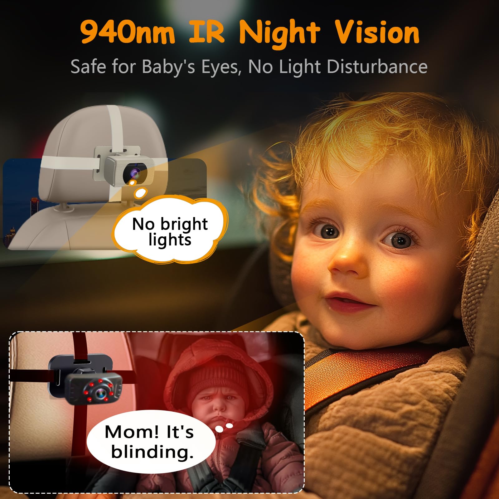 Yakry 2Kids dual power options ensure versatile charging from cigarette lighter or USB