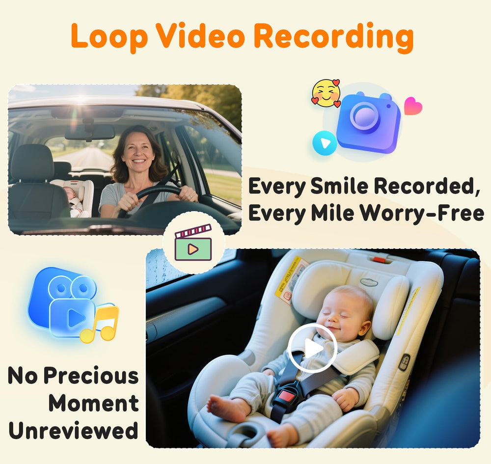 Yakry baby car camera easy install shortens setup time for busy parents.