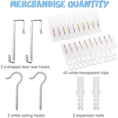 Yalikop plastic clips pack secures plush toys quickly for easy rearrangement