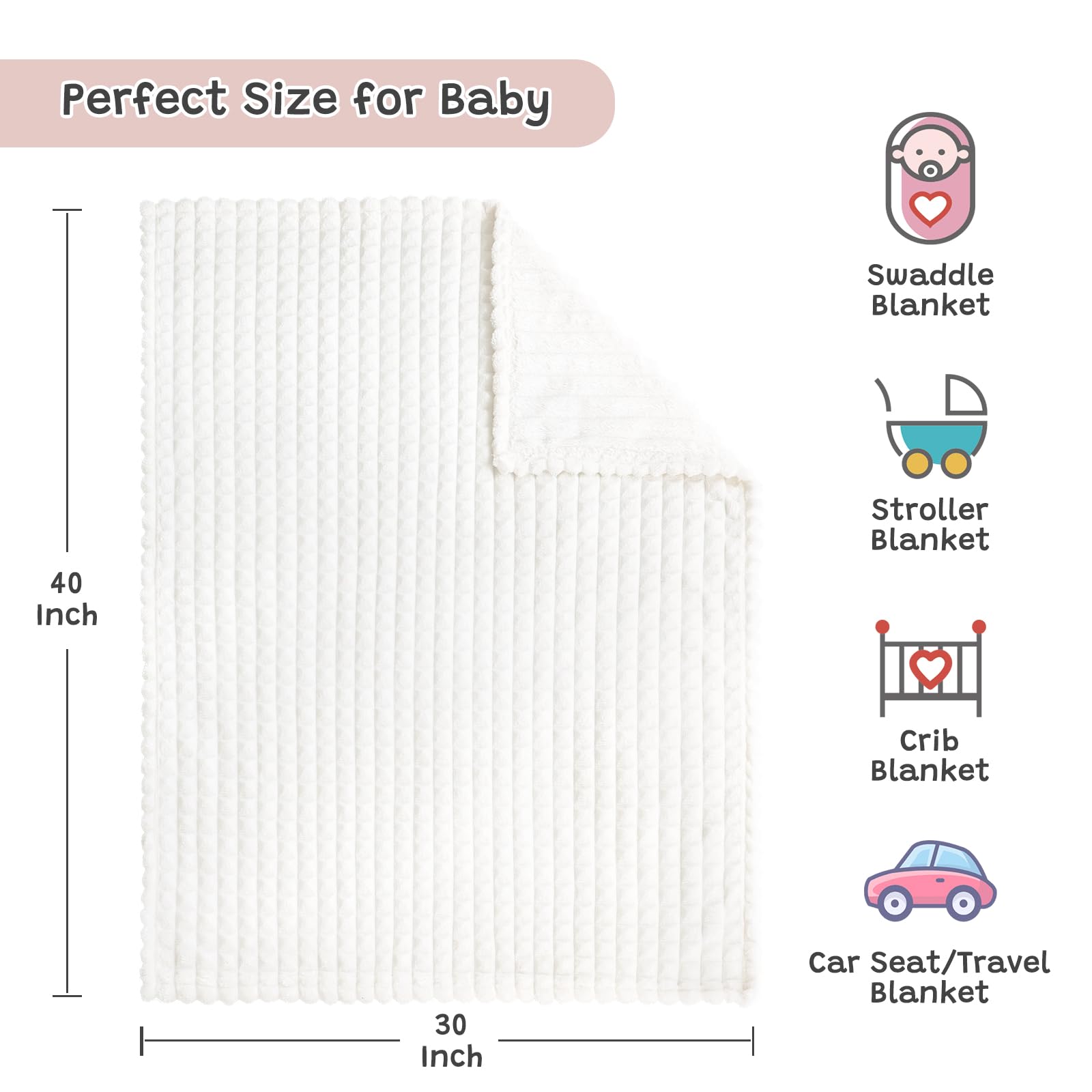 Yameishy luxury gift baby blanket perfect as a thoughtful new-baby present.