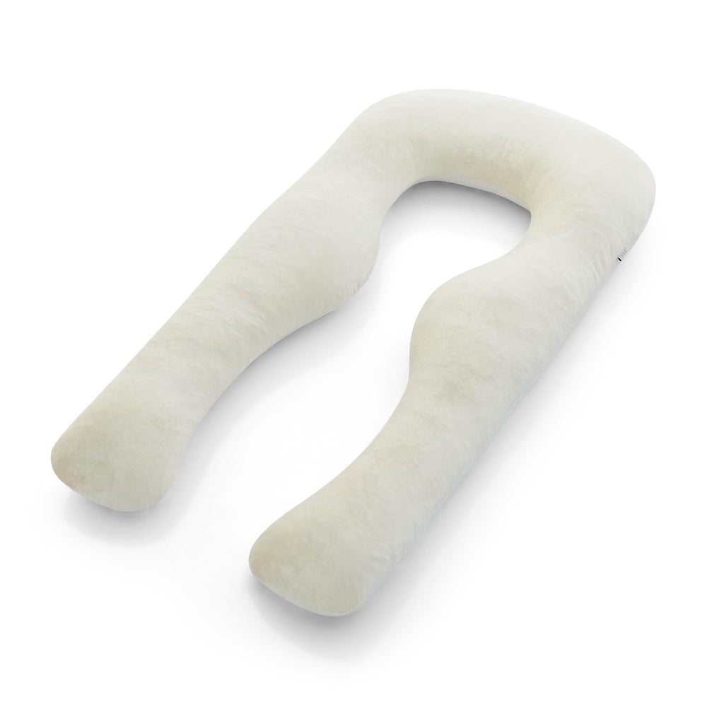 YANA 360° body pillow front view shows full-body support for side sleepers