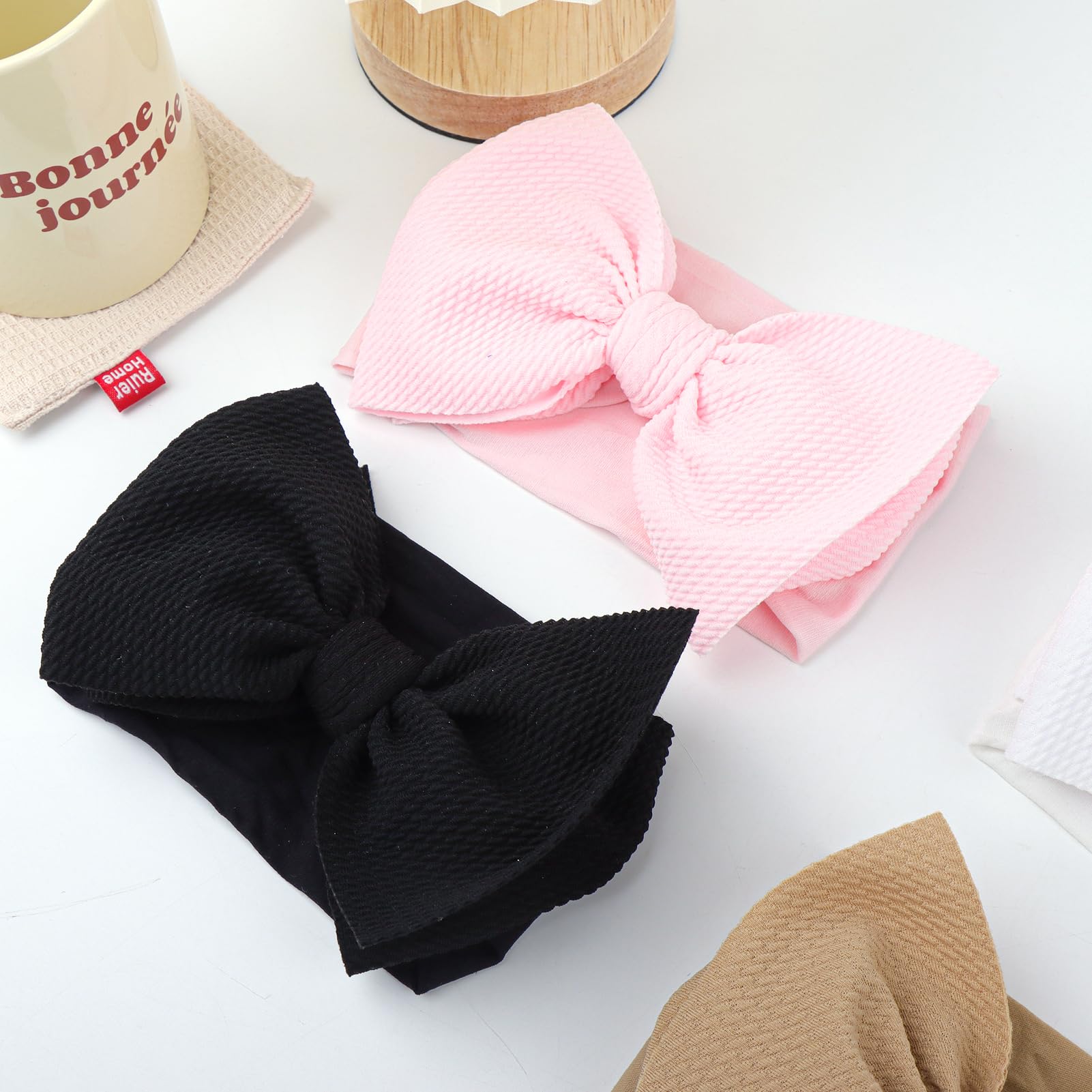 YanJie one-size headbands fit newborns to toddlers with stretch