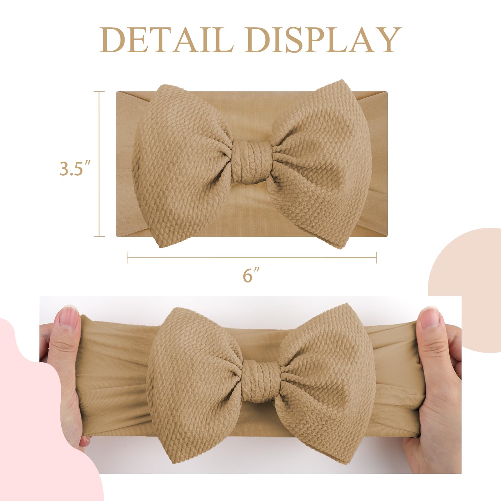 YanJie pink bow headbands brighten everyday moments and smiles