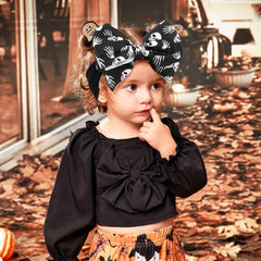 YanJie 6inch baby hair bows set - two pieces, easy to mix and match.