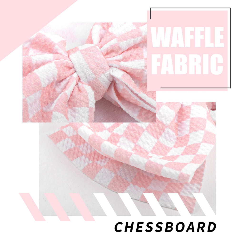 YanJie pink checkered bow care-friendly design simplifies washing and care