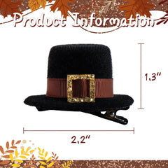 YanJie Amish hat craft hair clip showcasing festive look for parties.