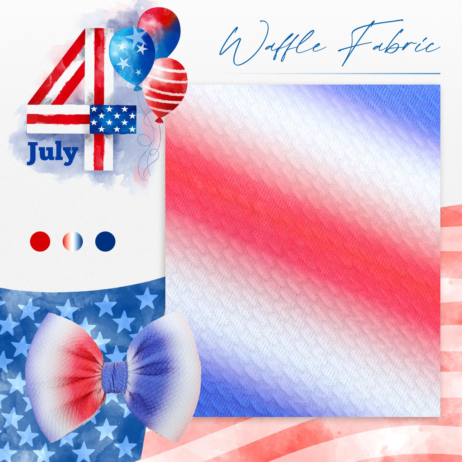 YanJie baby fashion headband for 4th of July photoshoot