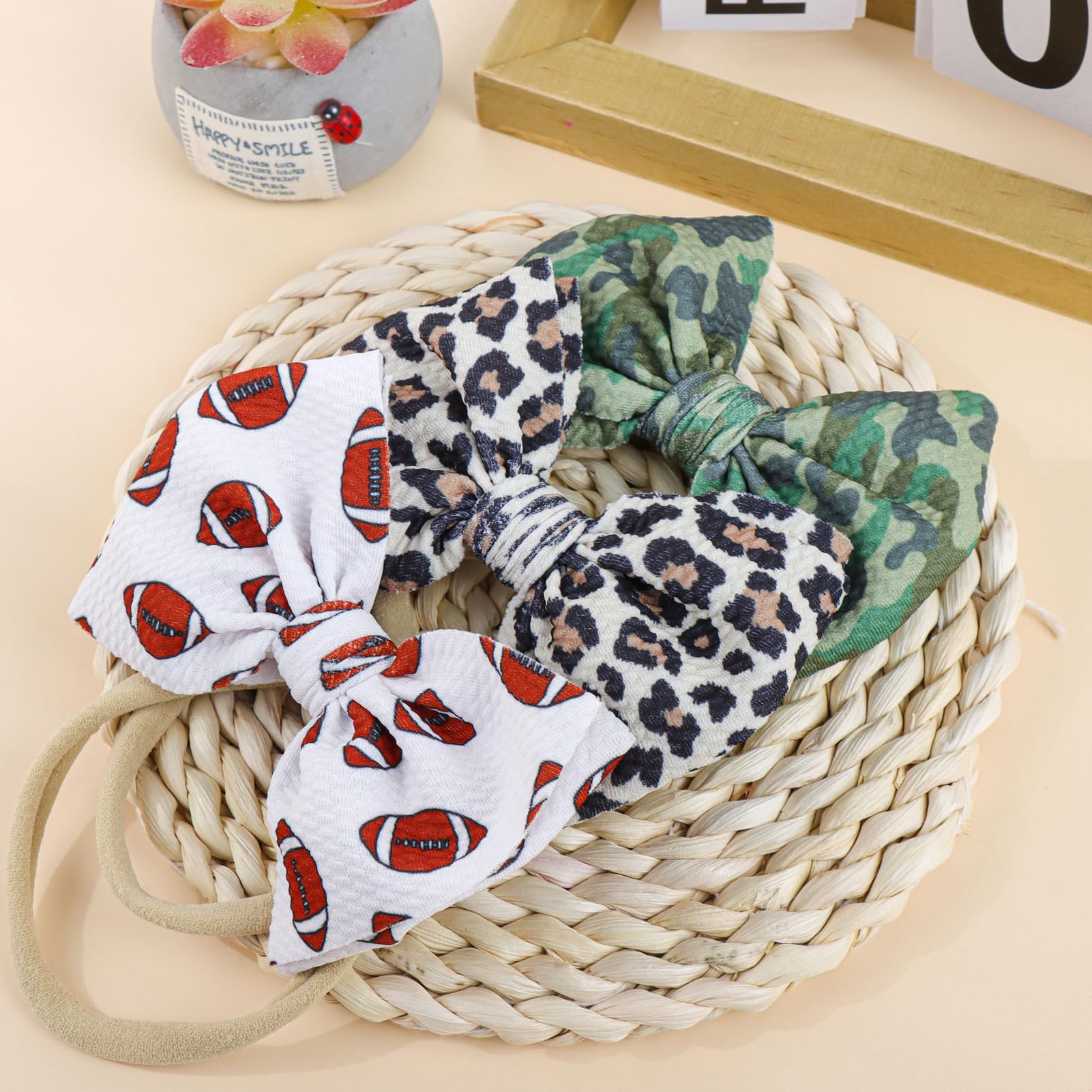 YanJie baby headband closeup emphasizes soft texture and handmade quality