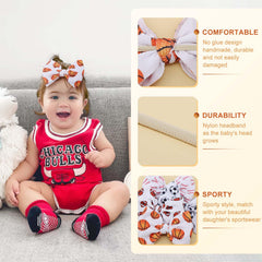 YanJie baby hairband rugby pattern adds sporty charm