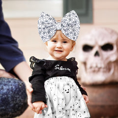 YanJie newborn ghost bow for baby girls, perfect for family photos.