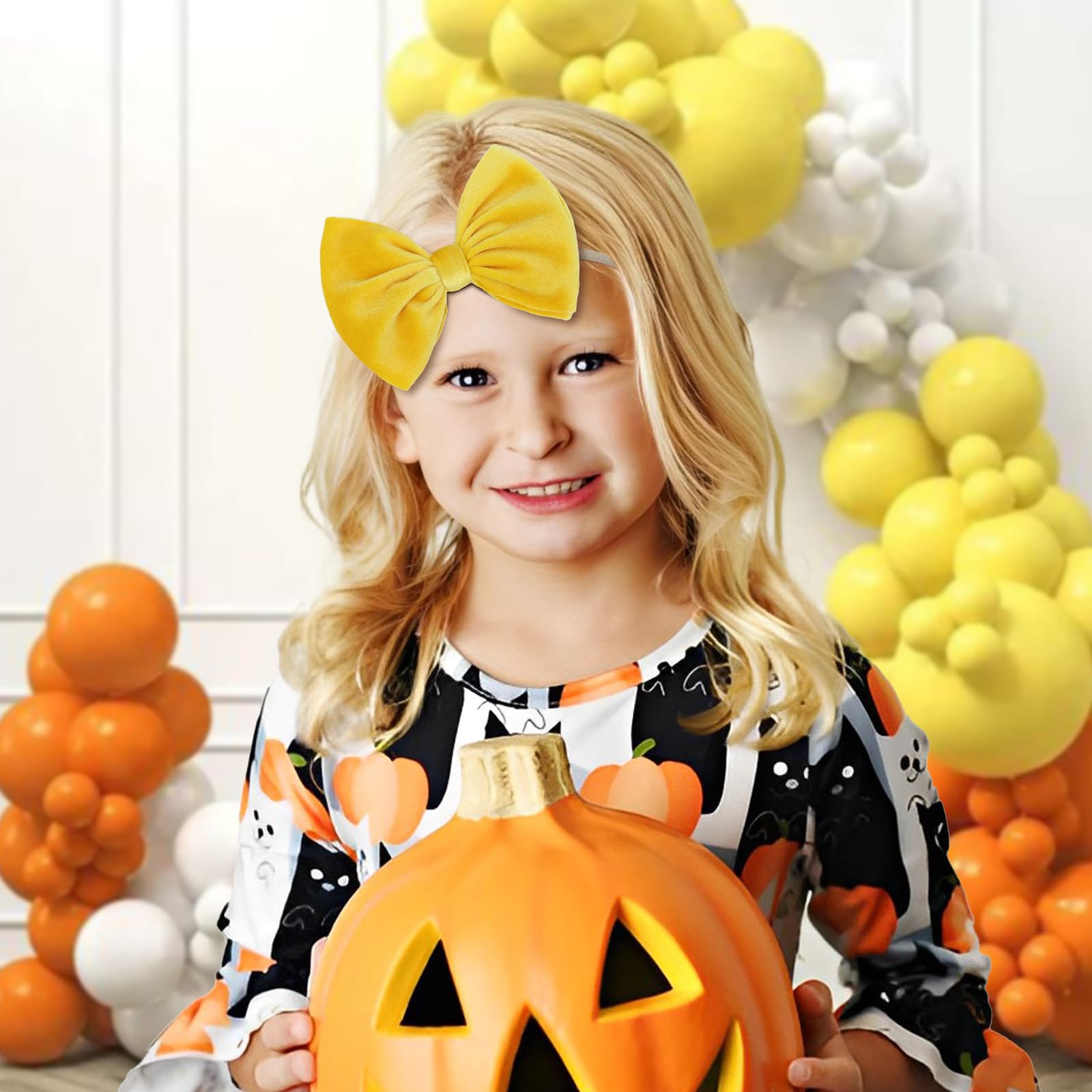 YanJie baby headband nylon stretch band close-up, durable and comfy.