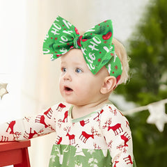 YanJie baby headband with reindeer design adds holiday charm
