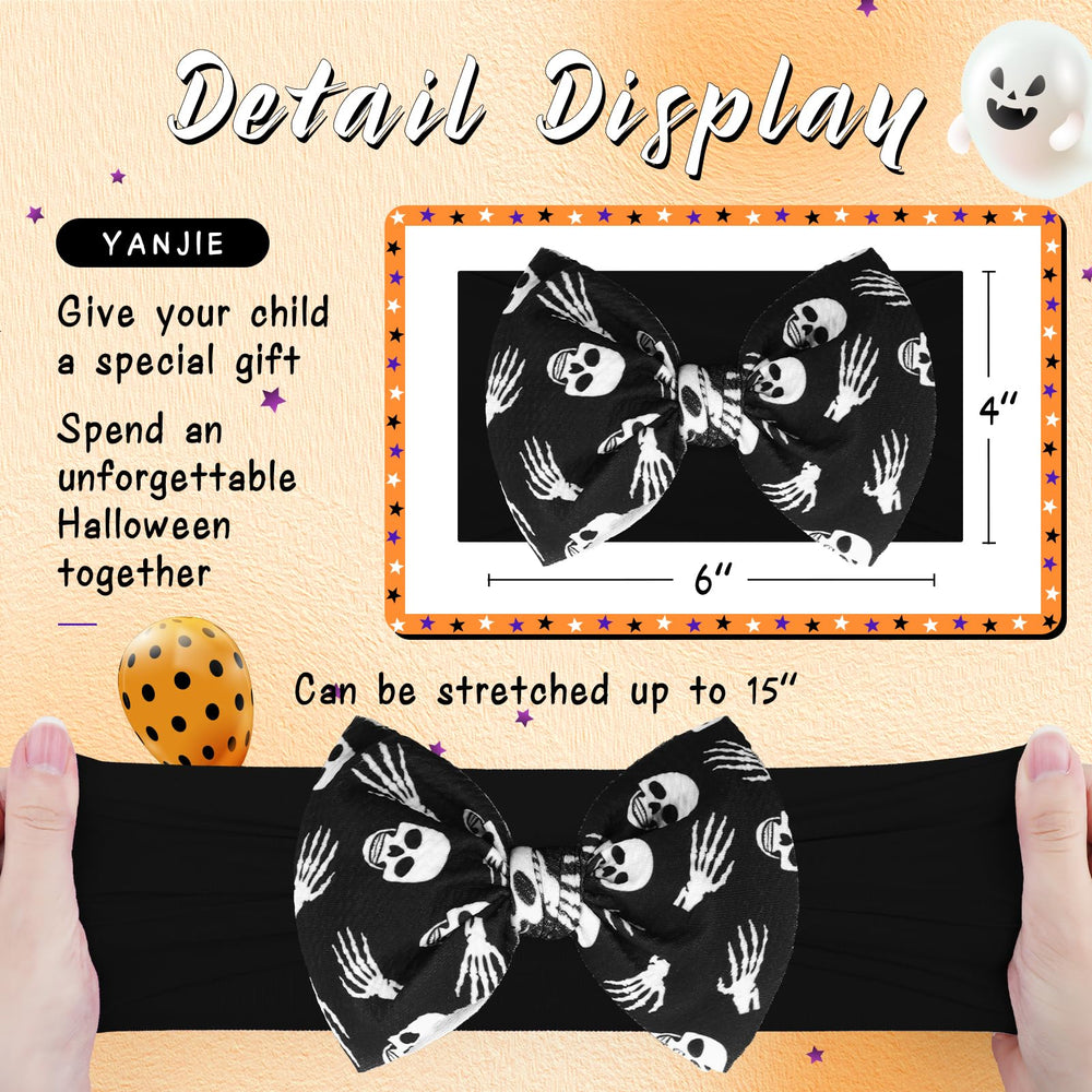 YanJie stretchy baby headband - anti-slip design, fits newborns to toddlers.