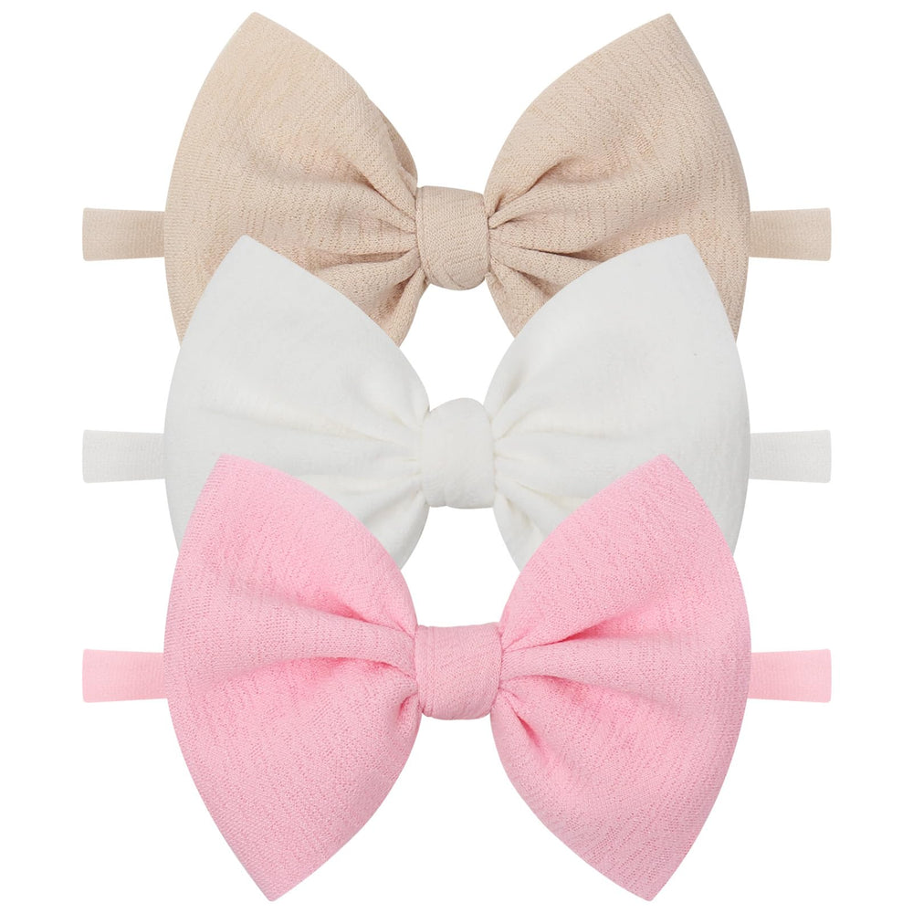 YanJie knotted bows light pink headband for easy everyday outfits.