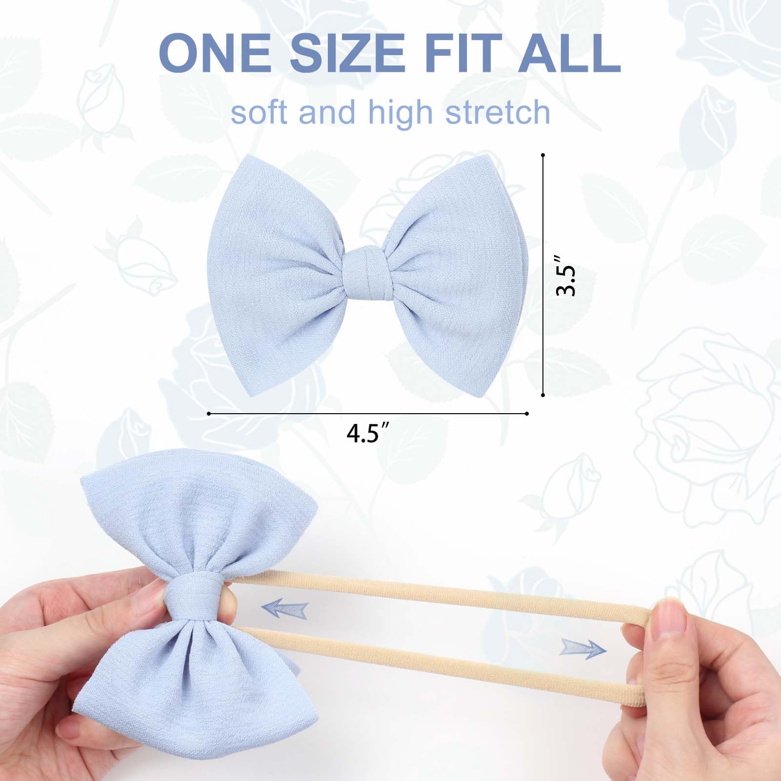 YanJie newborn-wearing bow headband creates charming looks with secure fit