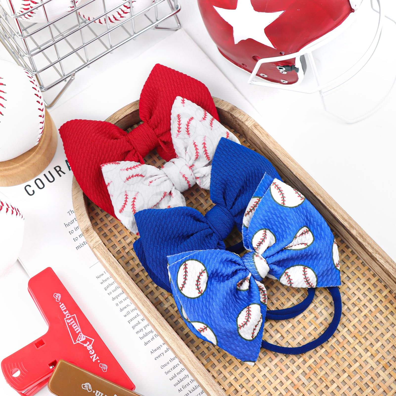 YanJie themed design headbands create eye-catching party looks for young athletes.