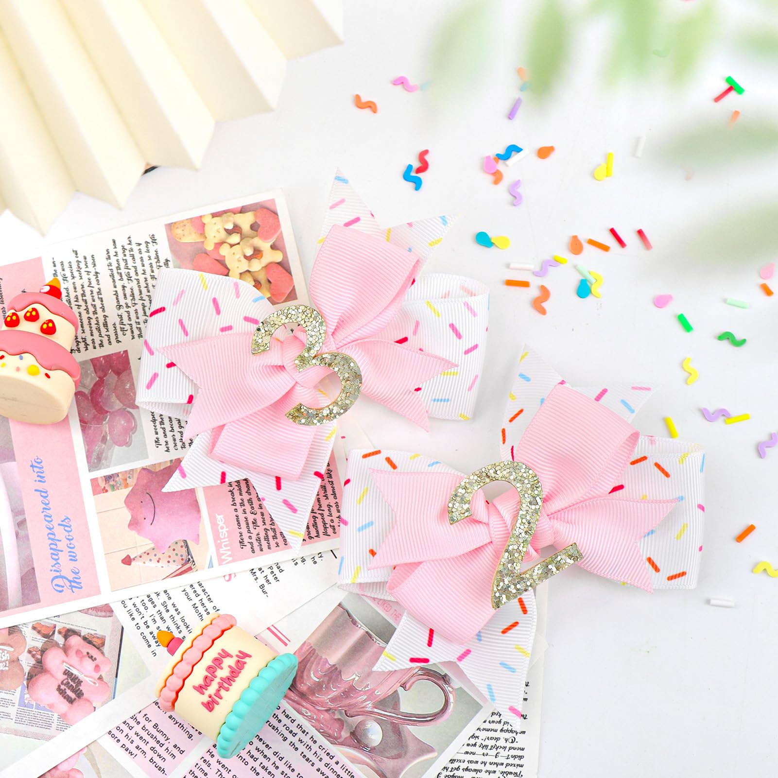 YanJie birthday photo clip bow pairs well with cute shoots and milestones.