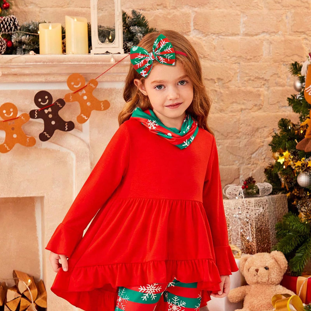 YanJie headband features red-green base with stretchable nylon for growing infants.