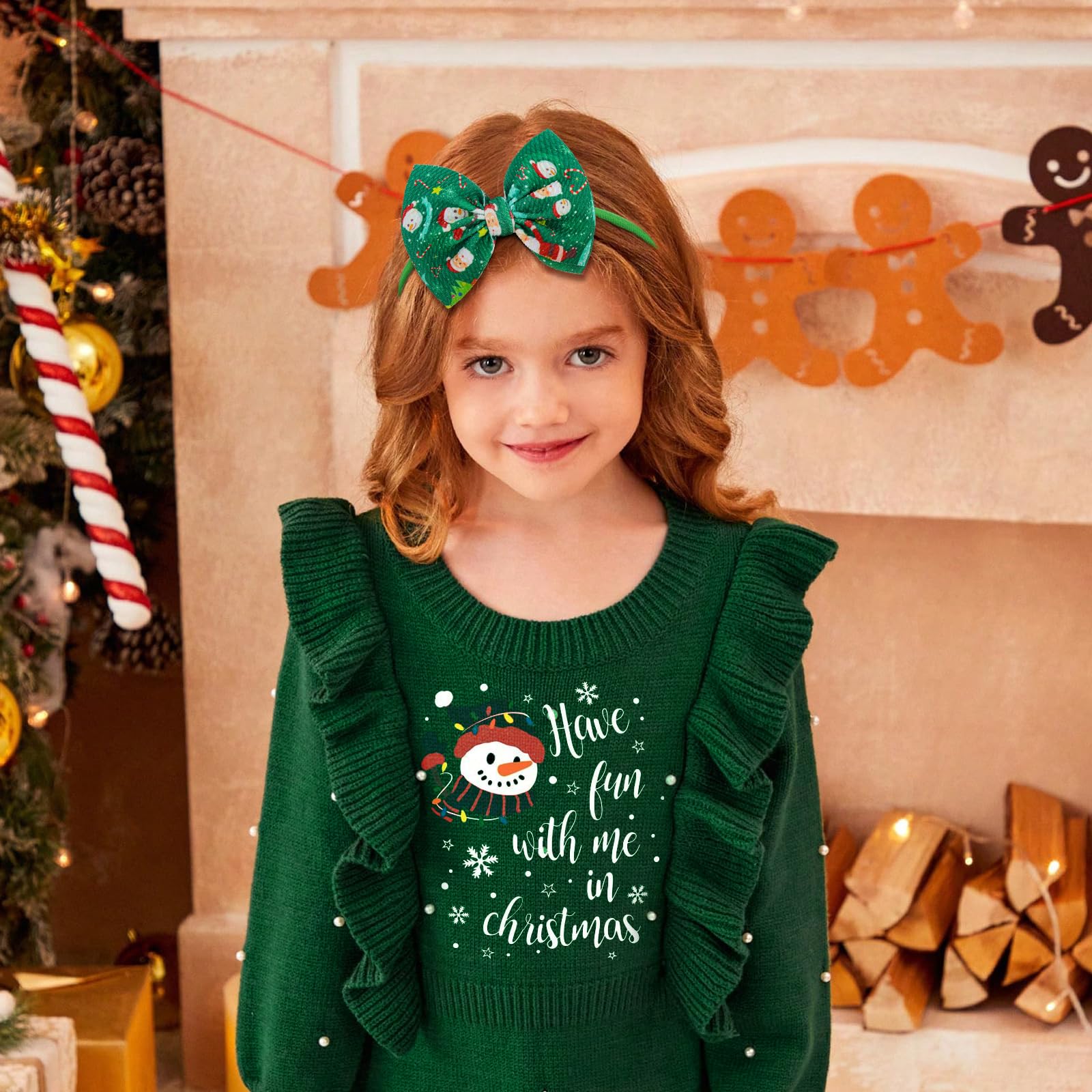 YanJie Christmas headband snowflake design adds playful flair for babies.