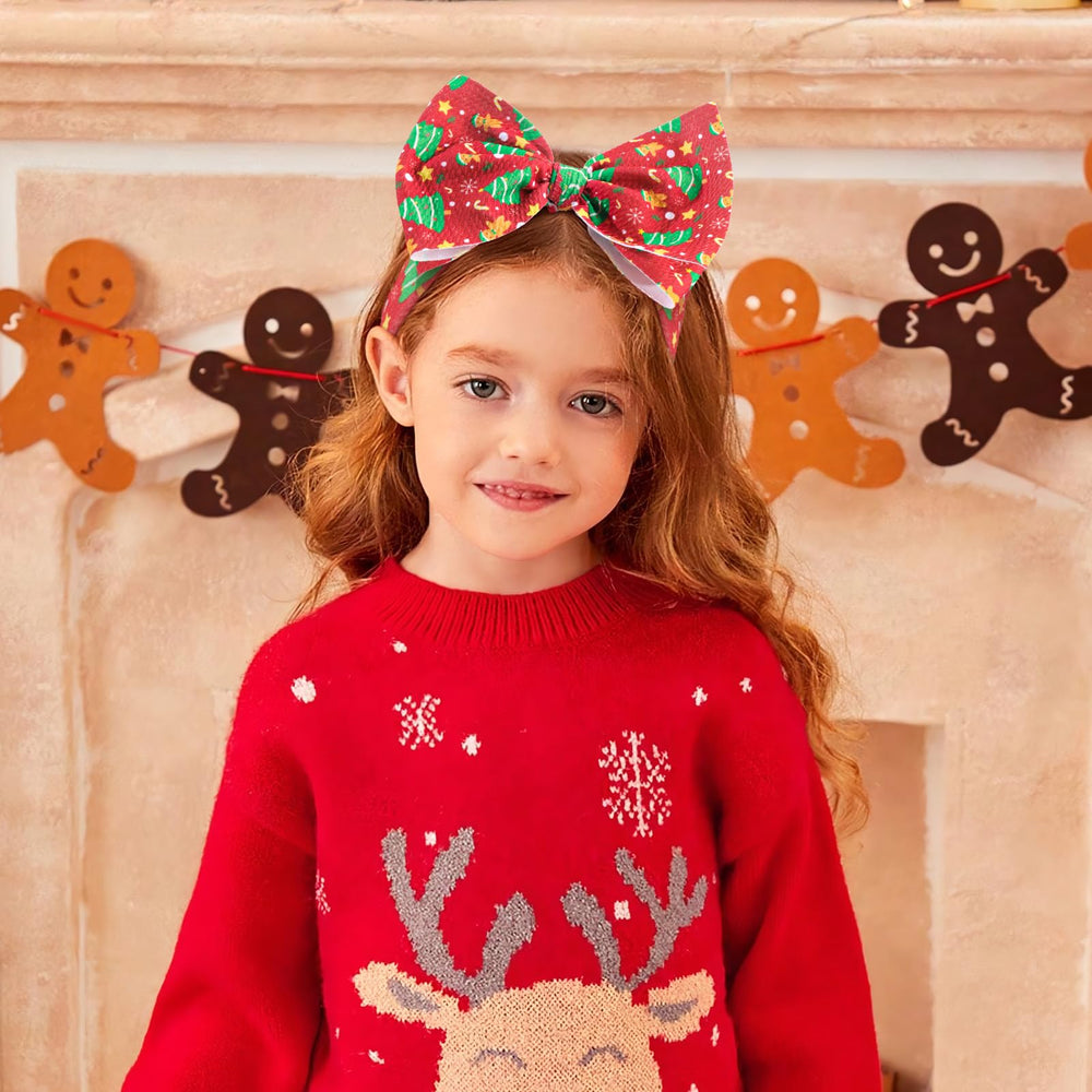 YanJie Christmas trees and snowflakes design headband adds playful holiday charm