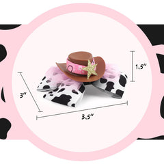 YanJie cowgirl hat bow uses secure alligator clip for comfortable hold