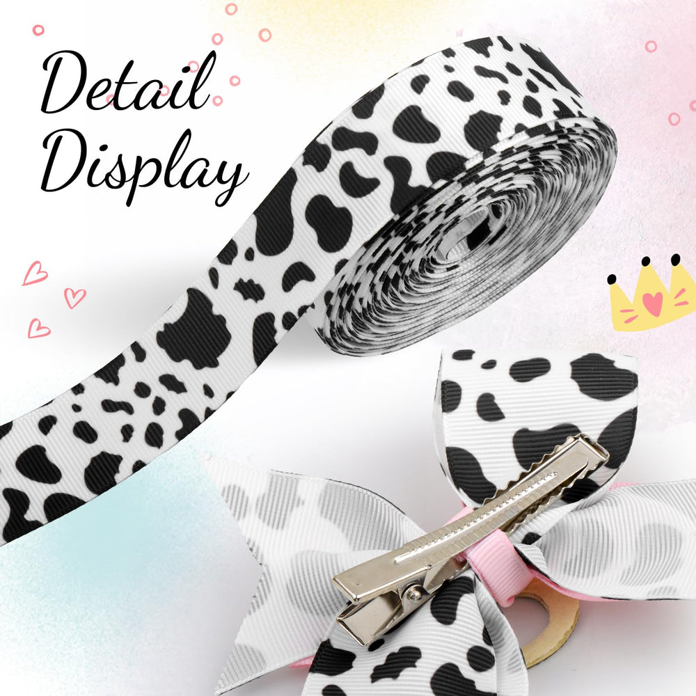 YanJie daily wear cow pattern bow enhances everyday hairstyles