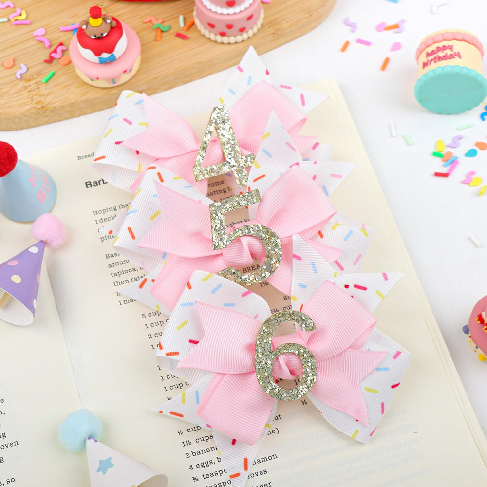 YanJie donut and ice-cream style bow enhances cute birthday vibes.