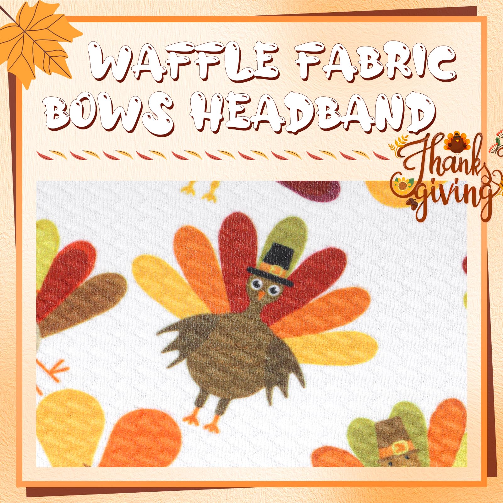 YanJie fall-theme headbands set ideal for Thanksgiving celebrations.