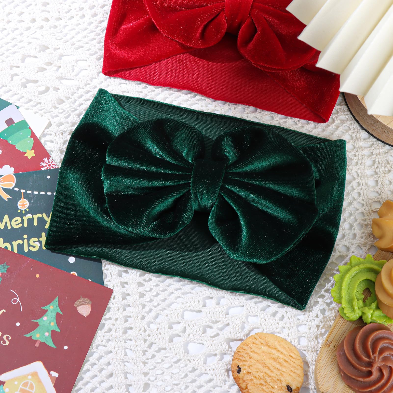 YanJie velvet bows headband supports easy outfit coordination for photos