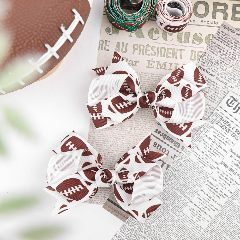 YanJie football hair clip used as a prop for photos and events