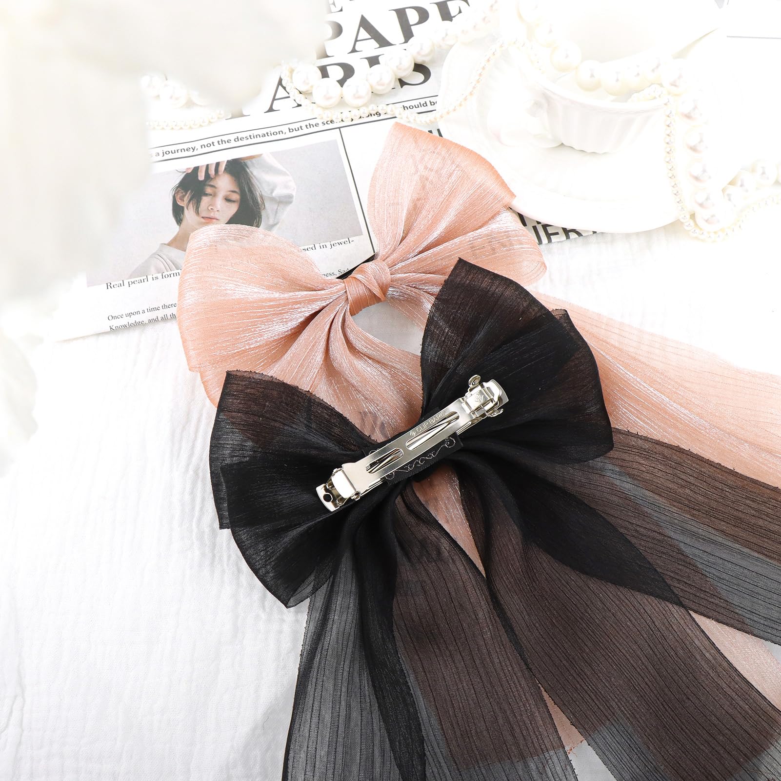 YanJie girls hair bow adds charming style to everyday school outfits.