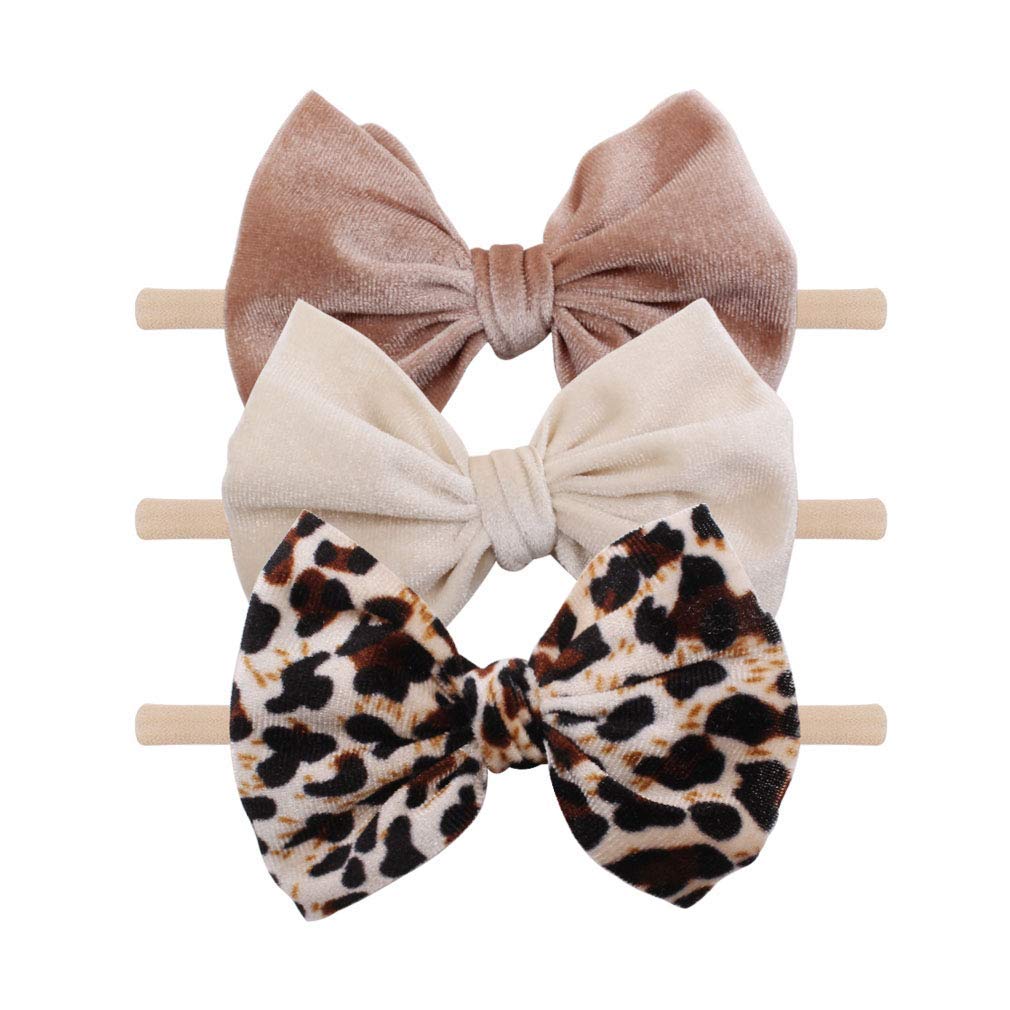 YanJie four-piece Halloween headbands set for newborns and toddlers—soft nylon, comfortable stretch.