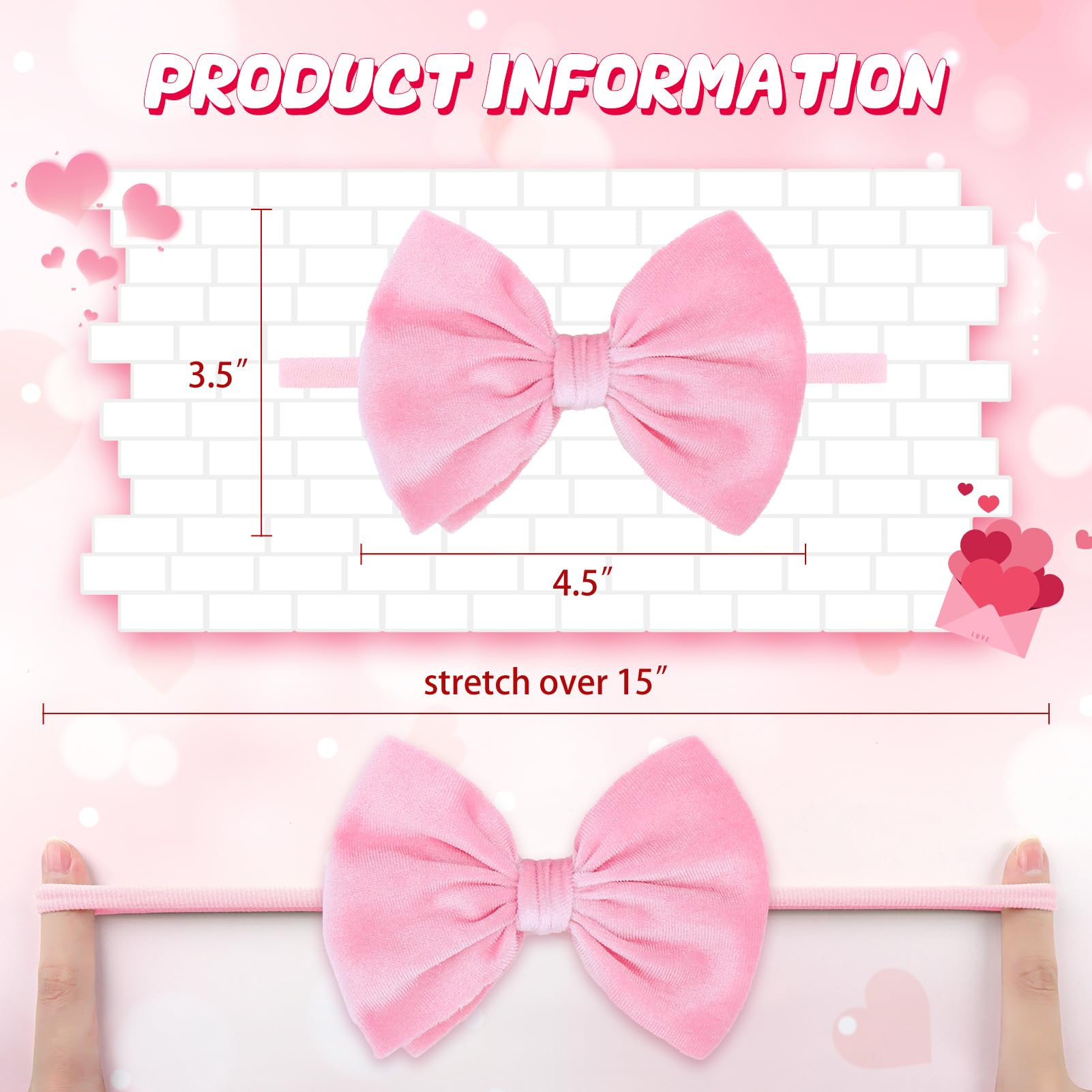YanJie HAIRBAND CPSIA-compliant velvet bow, safe for little ones.