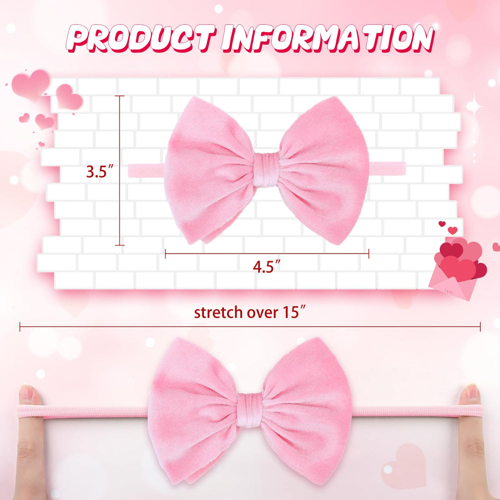 YanJie HAIRBAND CPSIA-compliant velvet bow, safe for little ones.
