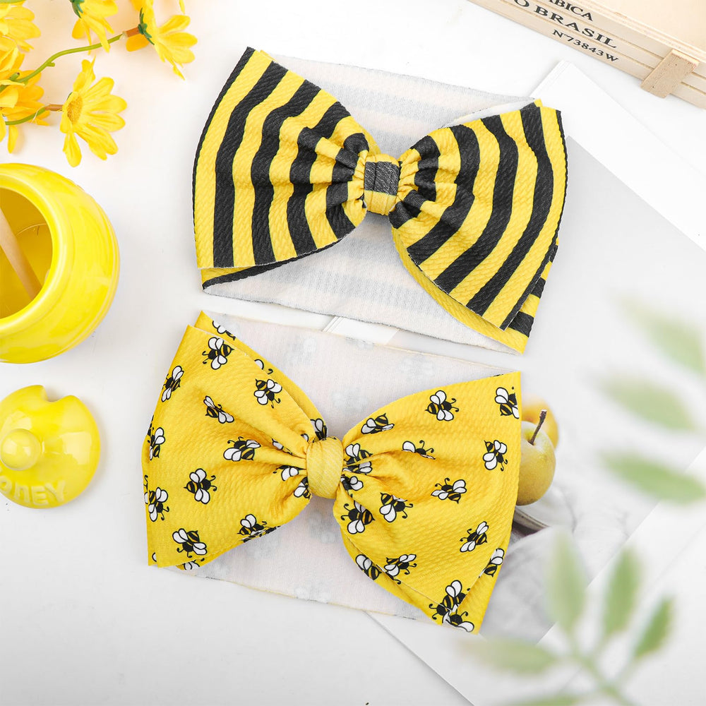 YanJie handmade craftsmanship evident in each bee bow detail