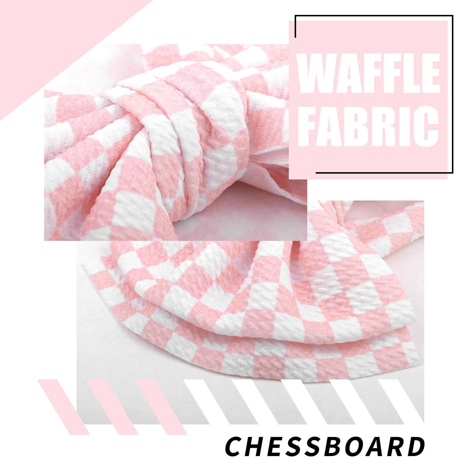 YanJie handmade baby hair bows checkered soft craftsmanship