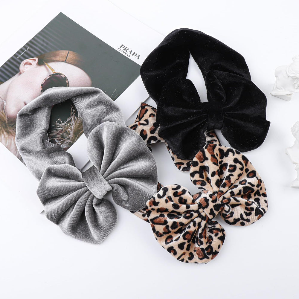 YanJie handmade baby headband closeup shows knot detail and soft texture