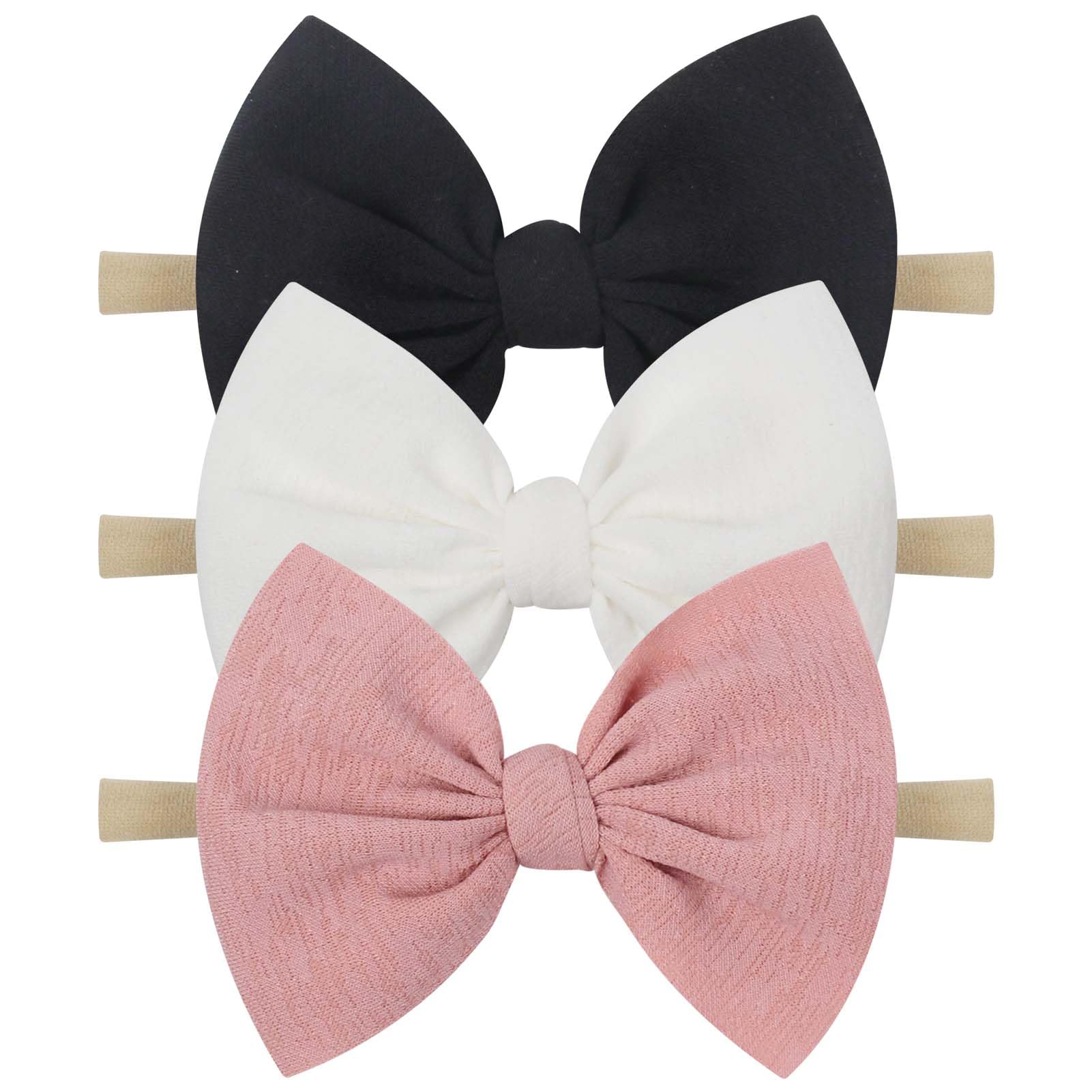 YanJie headband knotted black for newborns, versatile daily accessory