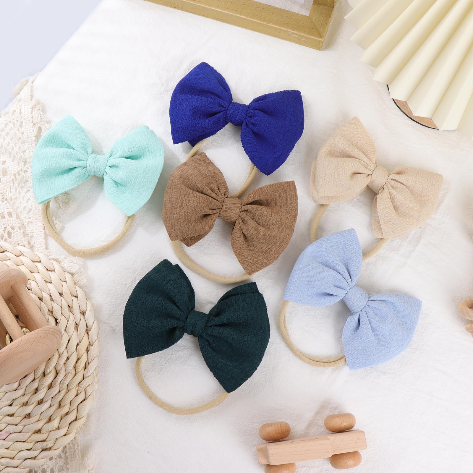 YanJie headbands ideal for newborn photos and daily wear.