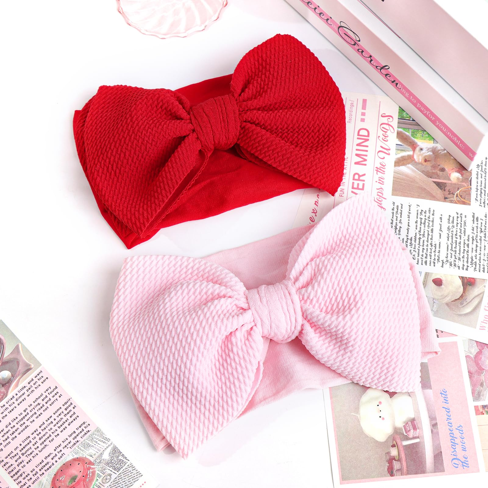 YanJie red and pink bows for party, photos, and everyday adventures.