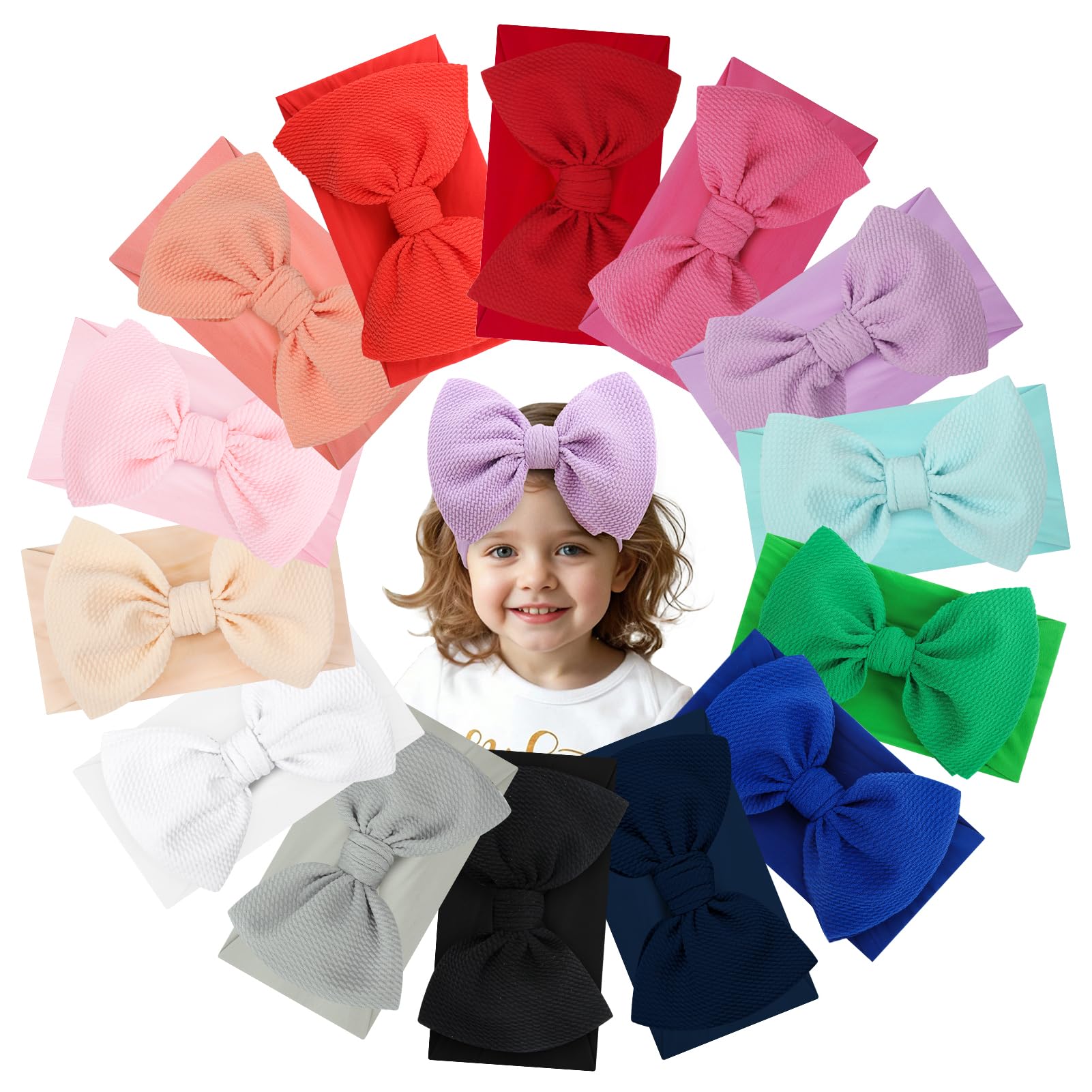 YanJie infant headbands collection in 14 colors for versatile daily outfits and photos