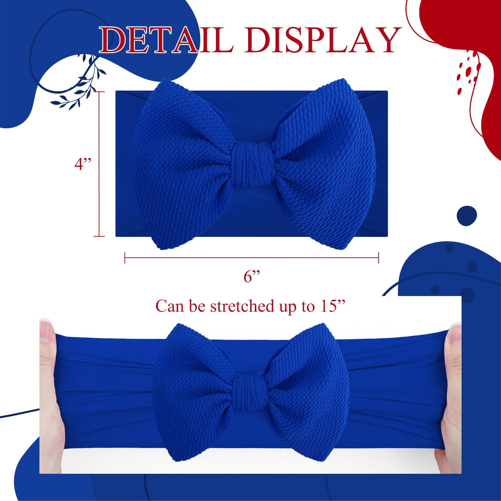YanJie infant headbands fit all ages with elastic, anti-slip design