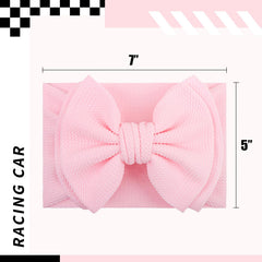 YanJie light pink bow headband for newborns gentle comfort and style