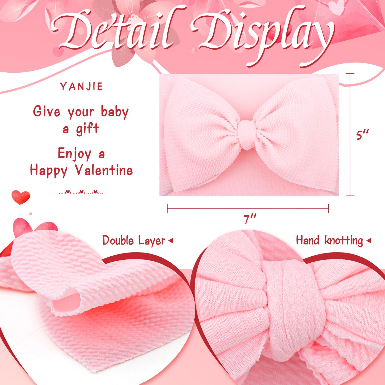 YanJie newborn headband comfort-fit for photos