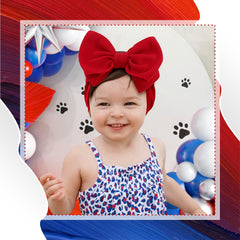 YanJie newborn headband with soft elastic nylon band for gentle fit