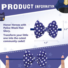 YanJie newborn headband soft elastic blue